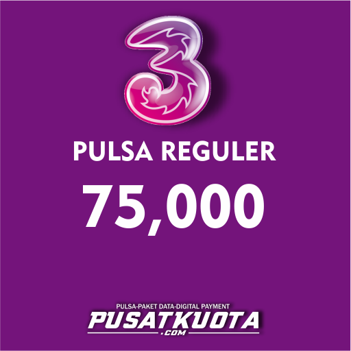 Pulsa Nasional Three - Three 75.000